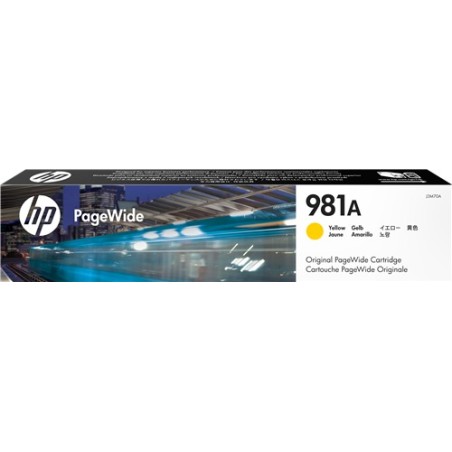 ✅ HP Cartouche encre 981A (J3M70A) Jaune couleur jaune en stock