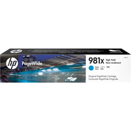 ✅ HP Cartouche encre 981X (L0R09A) Cyan couleur cyan en stock