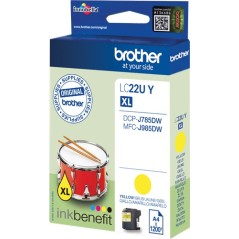 ✅ Brother cartouche encre LC22UY jaune couleur jaune en stock