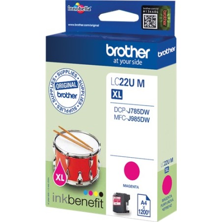 ✅ Brother cartouche encre LC22UM magenta couleur magenta en stock