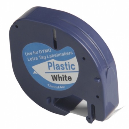 DYMO ruban LETRATAG noir/blanc papier pour DYMO 91200