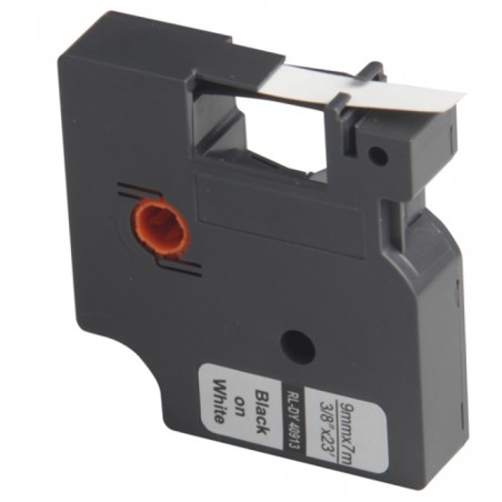 ✅ Ruban compatible Dymo D1 noir sur blanc 9 mm couleur Noir/blanc en stock