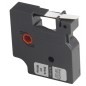 Ruban compatible Dymo D1 noir sur blanc 9 mm