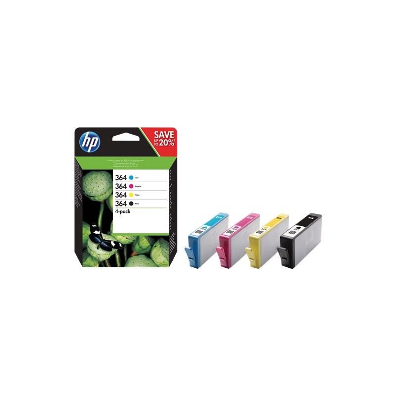 HP pack HP364, 4 cartouches