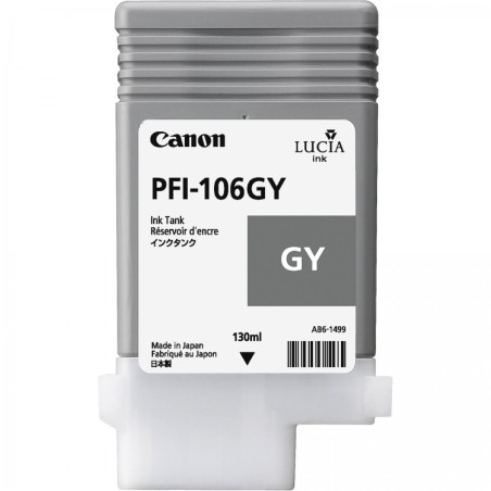 ✅ Canon cartouche encre PFI-106GY (130 ml) couleur gris en stock