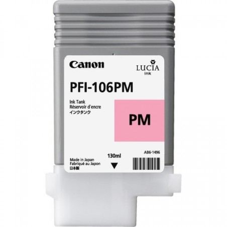 ✅ Canon cartouche encre PFI-106LM (130 ml) magenta photo couleur magenta clair en stock