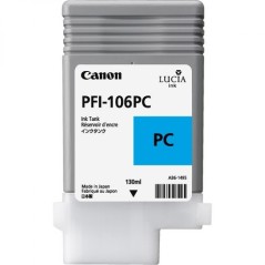 ✅ Canon cartouche encre PFI-106LC (130 ml) cyan photo couleur cyan clair en stock