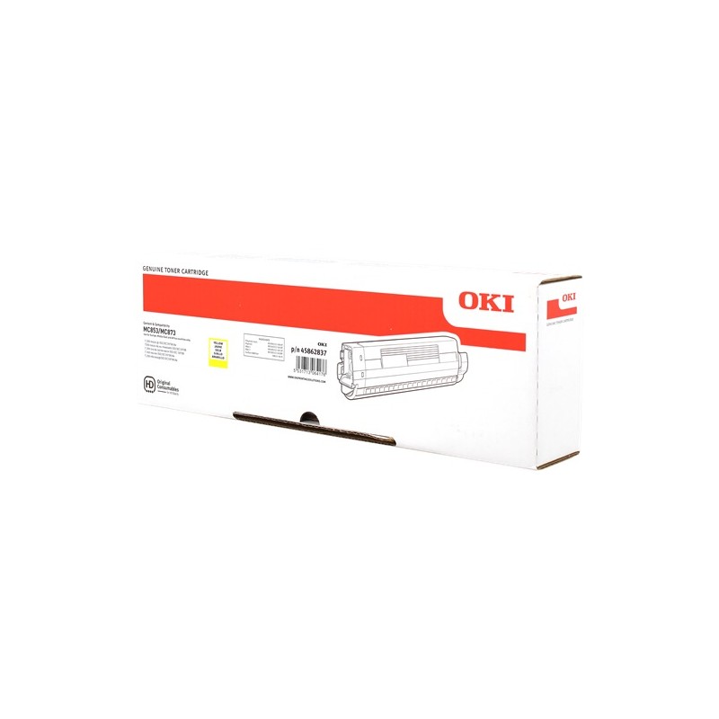 OKI toner MC853 jaune