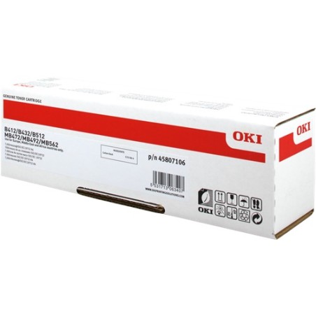 ✅ OKI toner 45807106 XL noir couleur Noir en stock