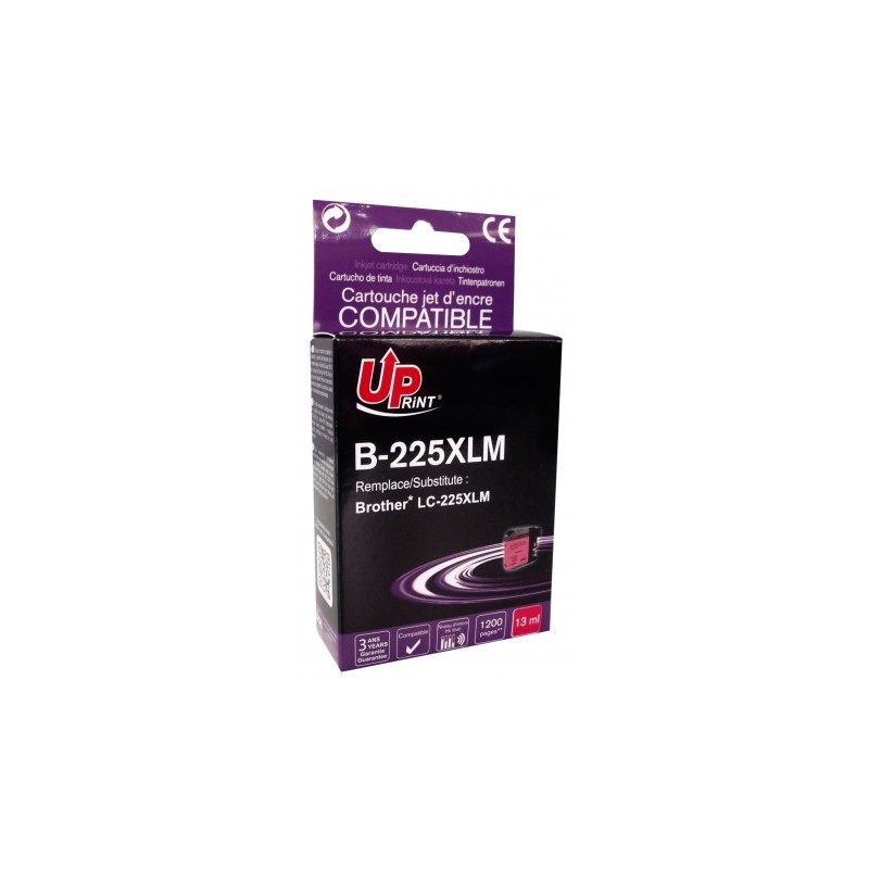 Cartouche encre UPrint compatible BROTHER LC225XLM magenta Cartouche encre UPrint compatible BROTHER LC225XLM magenta