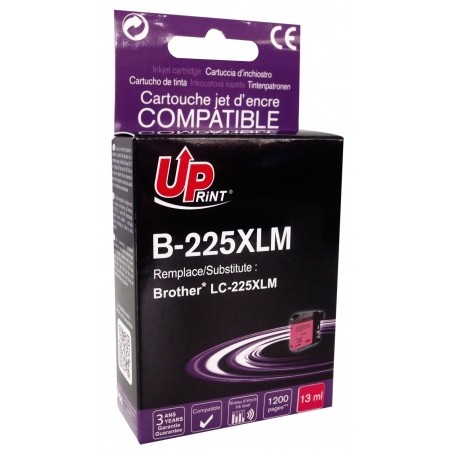 ✅ Cartouche encre UPrint compatible BROTHER LC225XLM magenta couleur magenta en stock