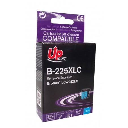 ✅ Cartouche encre UPrint compatible BROTHER LC225XLC cyan couleur cyan en stock