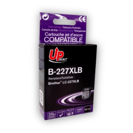 ✅ Cartouche encre UPrint compatible BROTHER LC227XLBK noir couleur Noir en stock