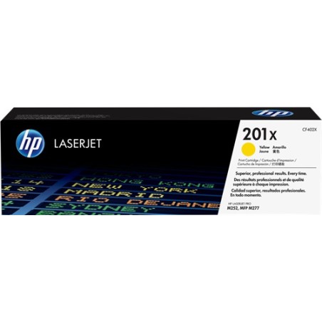 ✅ HP Toner 201X (CF402X) jaune couleur jaune en stock