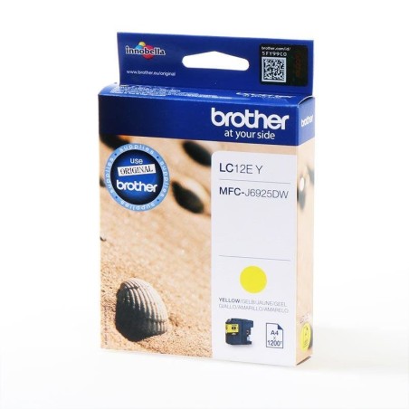✅ Brother cartouche encre LC-12EY jaune couleur jaune en stock