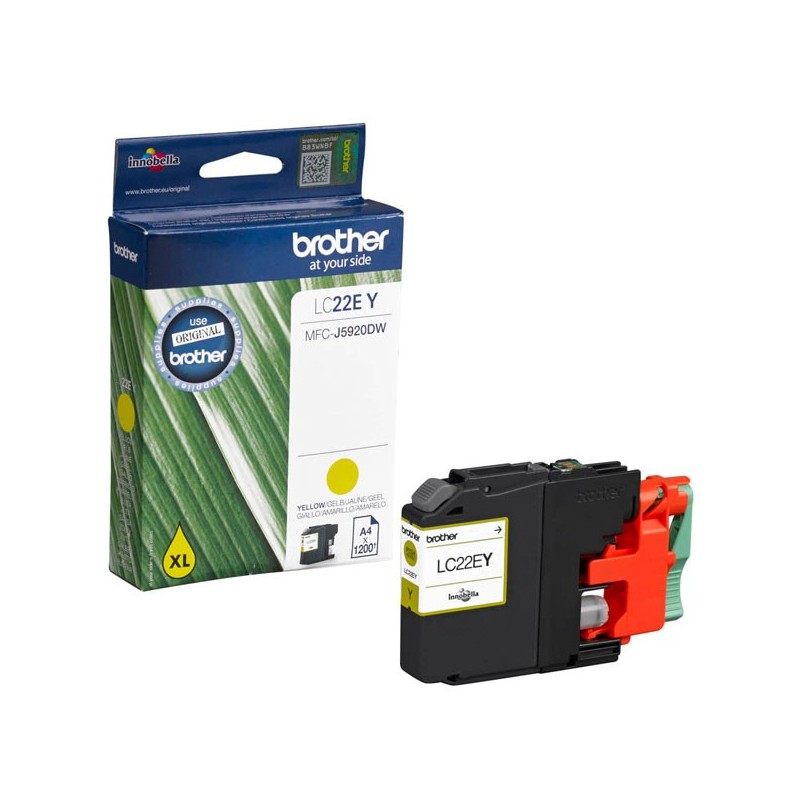 Brother cartouche encre LC-22EY jaune
