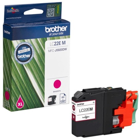 ✅ Brother cartouche encre LC-22EM magenta couleur magenta en stock