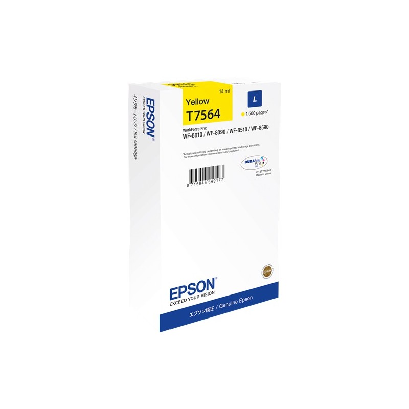 Epson cartouche encre T7564 (C13T756440) jaune