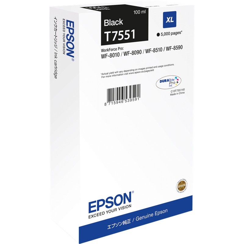 Epson cartouche encre T7551 (C13T75514N) noir