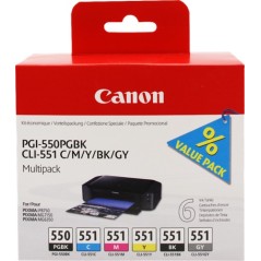 ✅ Canon Multipack 6 cartouche PGI550/CLI551 couleur pack en stock