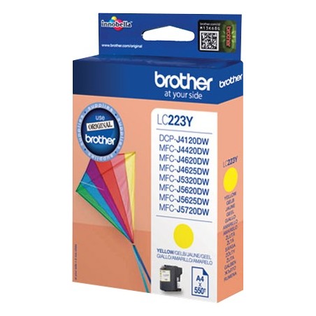 ✅ Brother cartouche encre LC-223Y jaune couleur jaune en stock