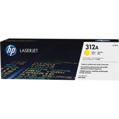 ✅ HP toner laser 312A jaune couleur jaune en stock