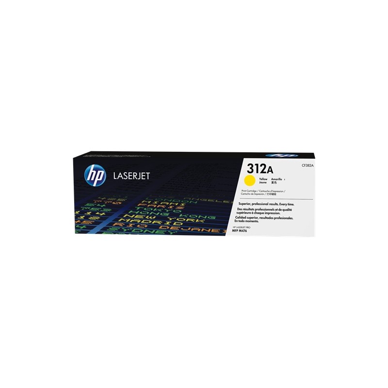 HP toner laser 312A jaune