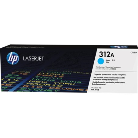 ✅ HP toner laser 312A cyan couleur cyan en stock