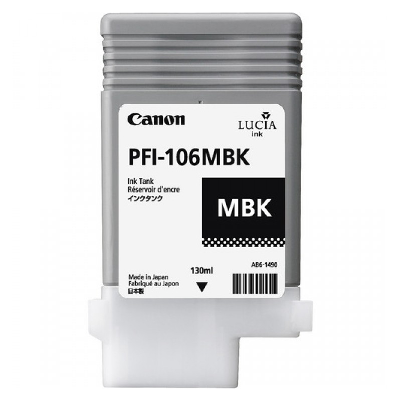 Canon cartouche encre PFI-106MBK (130 ml) noir mat Canon cartouche encre PFI-106MBK (130 ml) noir mat