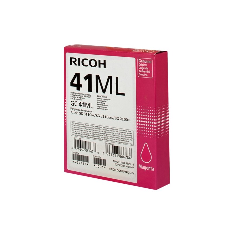 Ricoh cartouche gel encre GC-41ML magenta