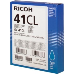 ✅ Ricoh cartouche gel encre GC-41CL cyan couleur cyan en stock