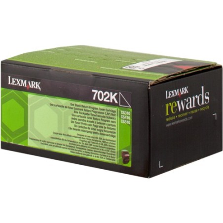 ✅ Lexmark toner 70C20K0 (702K) noir couleur Noir en stock
