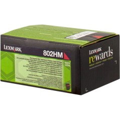 ✅ Lexmark toner 80C2HM0 (802HM) magenta couleur magenta en stock