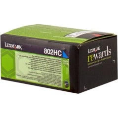 ✅ Lexmark toner 80C2HC0 (802HC) cyan couleur cyan en stock