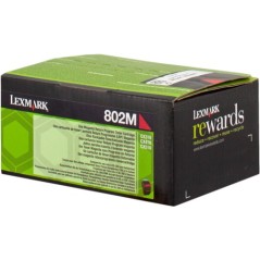 ✅ Lexmark toner 80C20M0 (802M) magenta couleur magenta en stock