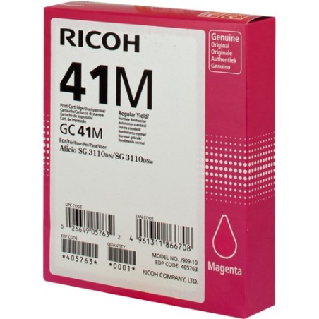 ✅ Ricoh cartouche gel encre GC-41M magenta couleur magenta en stock