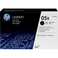 ✅ HP Toner 05X (CE505XD) Multipack Noir couleur Pack 2 noir en stock