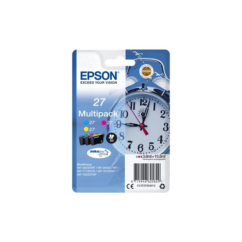 Epson MultiPack T27, 3 cartouches Epson MultiPack T27, 3 cartouches