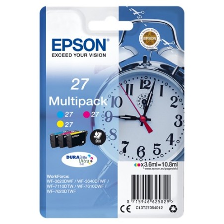 ✅ Epson MultiPack T27, 3 cartouches couleur couleur en stock