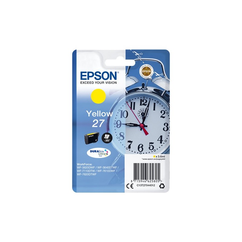 Epson cartouche encre T27 jaune Epson cartouche encre T27 jaune