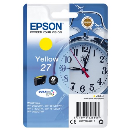 ✅ Epson cartouche encre T27 jaune couleur jaune en stock