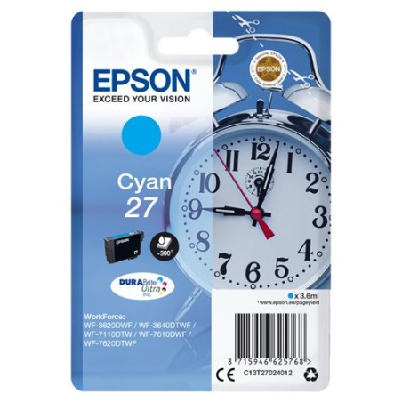 ✅ Epson cartouche encre T27 cyan couleur cyan en stock