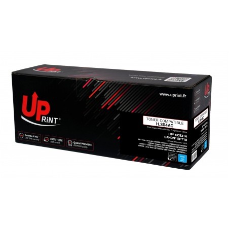 ✅ Toner Uprint compatible HP 304A/718 cyan couleur cyan en stock