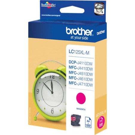 ✅ Brother cartouche encre LC-125XLM magenta couleur magenta en stock