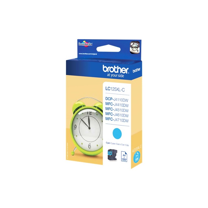 Brother cartouche encre LC-125XLC cyan Brother cartouche encre LC-125XLC cyan