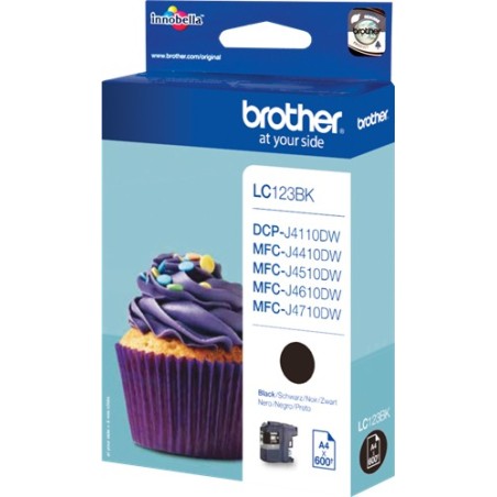 ✅ Brother cartouche encre LC-123BK noir couleur Noir en stock