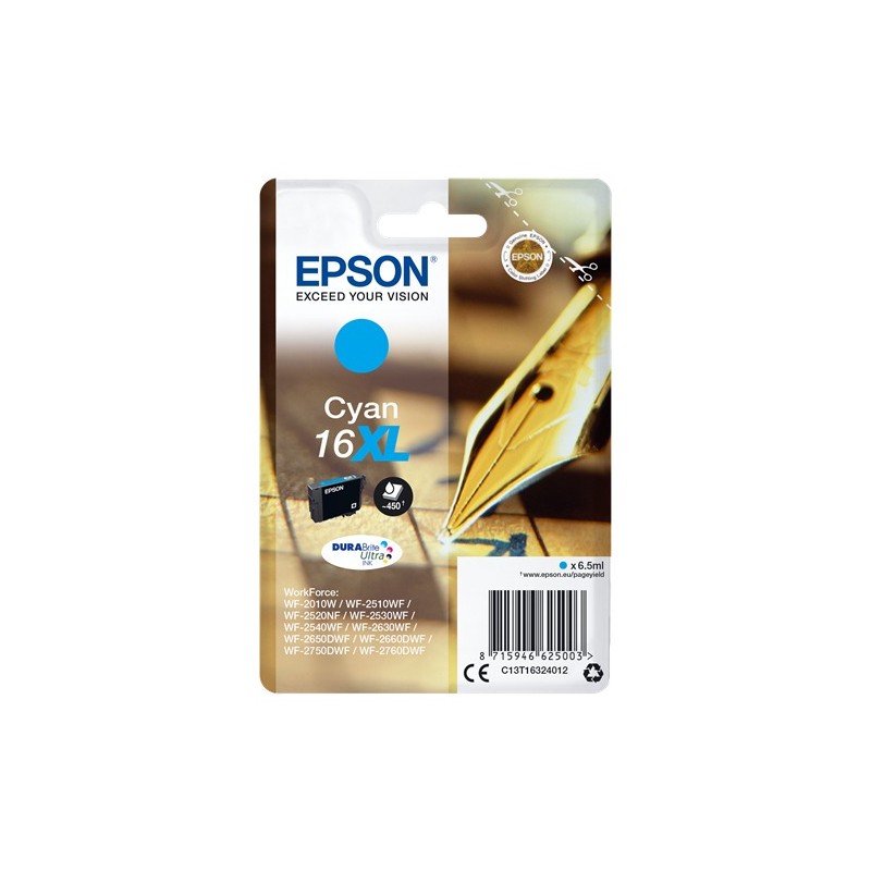 Epson cartouche encre 16XL cyan Epson cartouche encre 16XL cyan