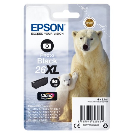 ✅ Epson cartouche encre 26XL noir photo couleur noir photo en stock