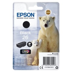 ✅ Epson cartouche encre 26 noire couleur Noir en stock