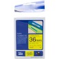 Brother TZe-661 (TZ-661) Ruban Noir sur jaune